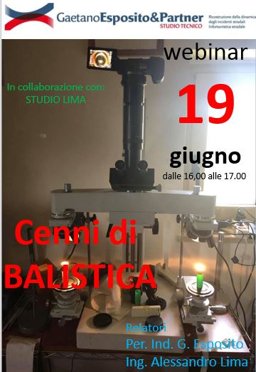 Webinar GRATUITO: Cenni di balistica – 19/6/2020