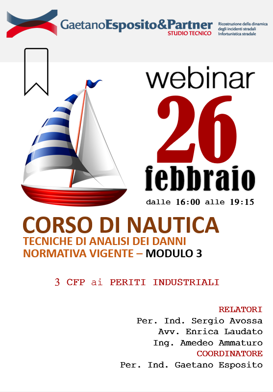WEBINAR di Nautica: Tecniche di analisi dei danni-MODULO 3