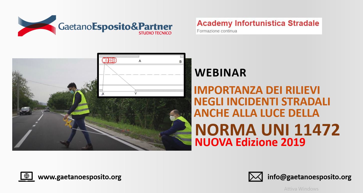 Norma UNI 11472/2019 - Importanza dei rilievi negli incidenti stradali